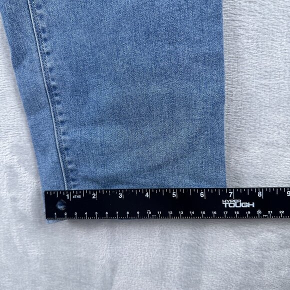 Hudson Slim Straight Leg Jeans Womens Size 8 Light Wash 1811754 Mid Rise Blue - Picture 14 of 16